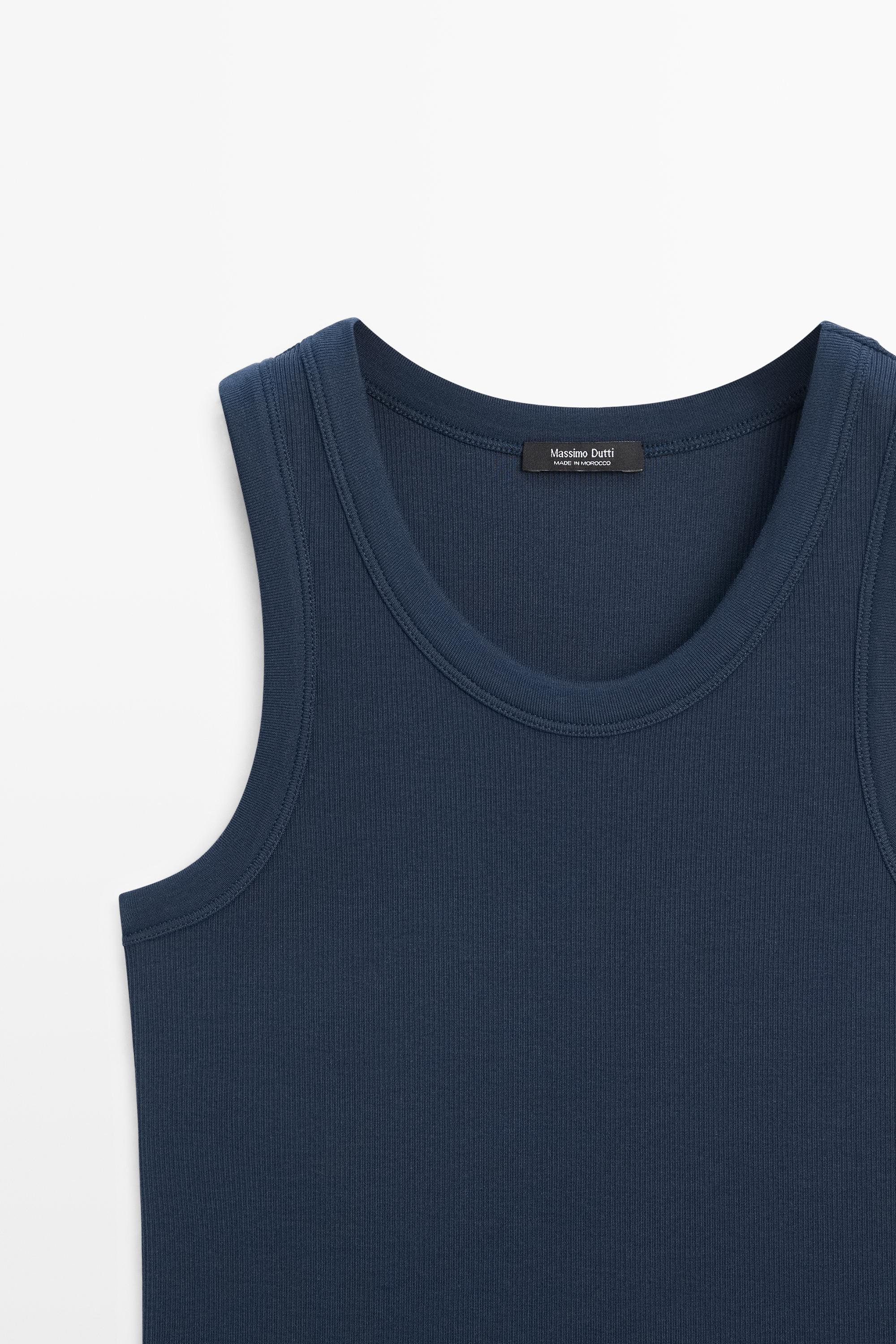 Cotton blend halter top